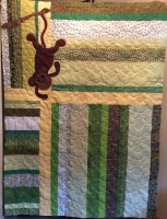Hanging monkey quilt