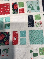 Sister's Christmas quilt detail
