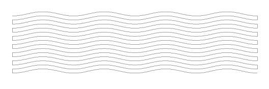 15 wavy lines