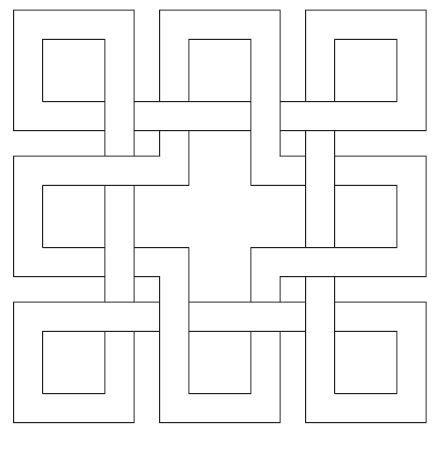 Square knots block 6