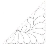 Traditional feather triangle
