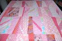 Pink baby quilt